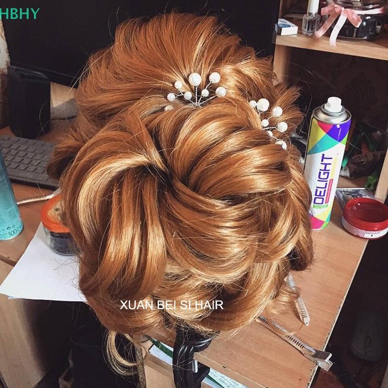 HB Manequin Human Hair Barber Practice ทรงผมช่างทําผมตุ๊กตา HY - รูปที่ 4