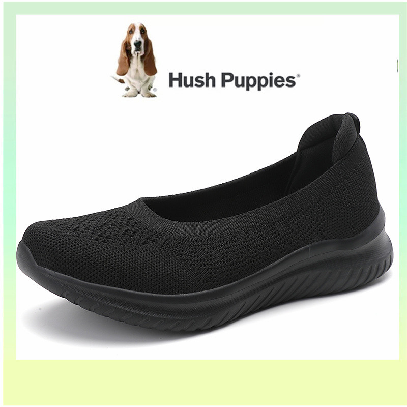 Hush Puppies รองเท้าผู้หญิง แบบแบนและกีฬา สไตล์เกาหลี