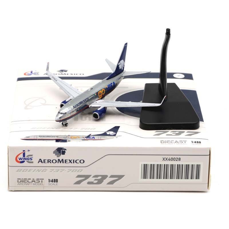พร้อมส่ง เครื่องบิน JC Wings 1: 400 เครื่องบินโลหะผสมรุ่น Mexico Airlines B737-700 N784XA