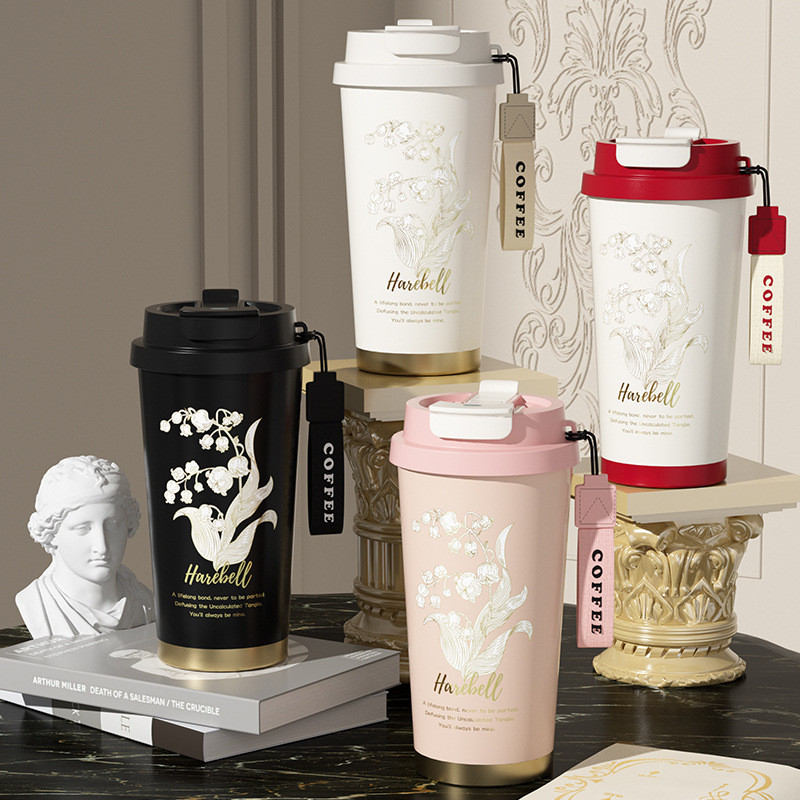 Noble Style Coffee Thermos Cup Liner 316 Stainless Steel Female Business Office Coffee Cup Student D