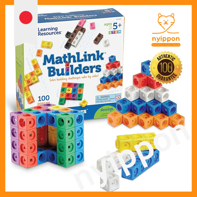 Learning Resources MathLink Cubes - Math Manipulative Block Set