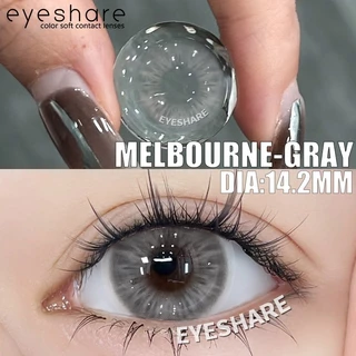 (COD) คอนแทคเลนส์สีเทาอ่อนธรรมชาติ 1 คู่ คอนแทคเลนส์สีธรรมชาติ 14.2 มม. 1 คู่ การจัดส่งรวดเร็ว