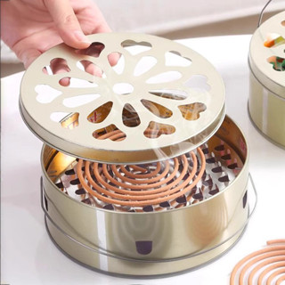 ถาดใส่ยากันยุง ที่ใส่ยากันยุง มีฝาปิด ทำจากสแตนเลสอย่างดี กล…