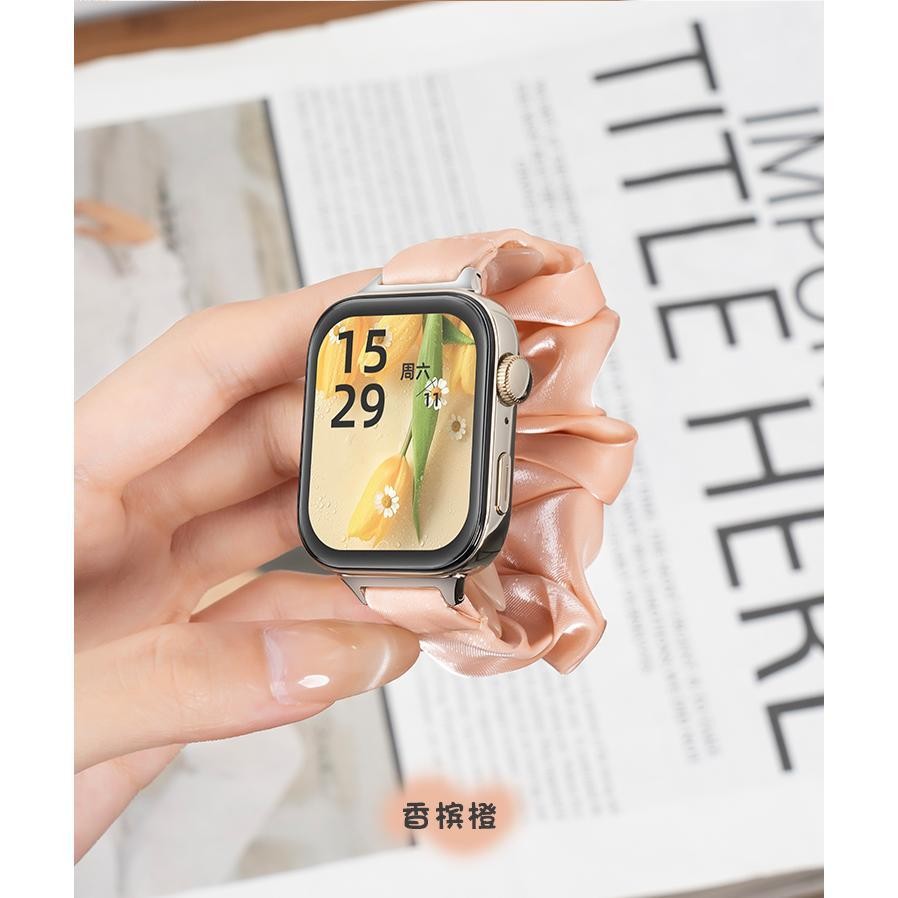 สุภาพสตรีผม Scrunthie ยืดหยุ่นนาฬิกาสําหรับ Mibro C4 สมาร์ทสายรัดข้อมือสร้อยข้อมือสําหรับ Mibro Lite 2 3 Pro นาฬิกาอุปกรณ์เสริม - รูปที่ 5