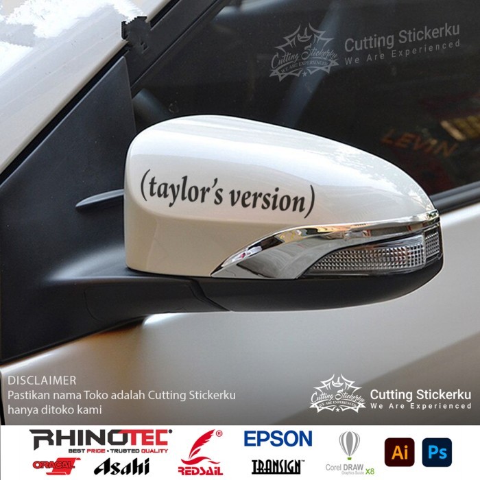 ฟรีออกแบบที่กําหนดเองตัดสติกเกอร์ Taylor รุ่นรถจักรยานยนต์รถ Variations Taylor Swift PREMIUM สติกเกอร์ MATERIAL