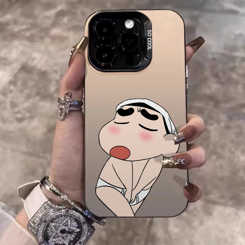 ❤️จัดส่งทันที❤️เคสไอโฟน11 13 14 15 16 Pro Max Hard Case Crayon Shin-chan is shy Case For iPhone 13PM