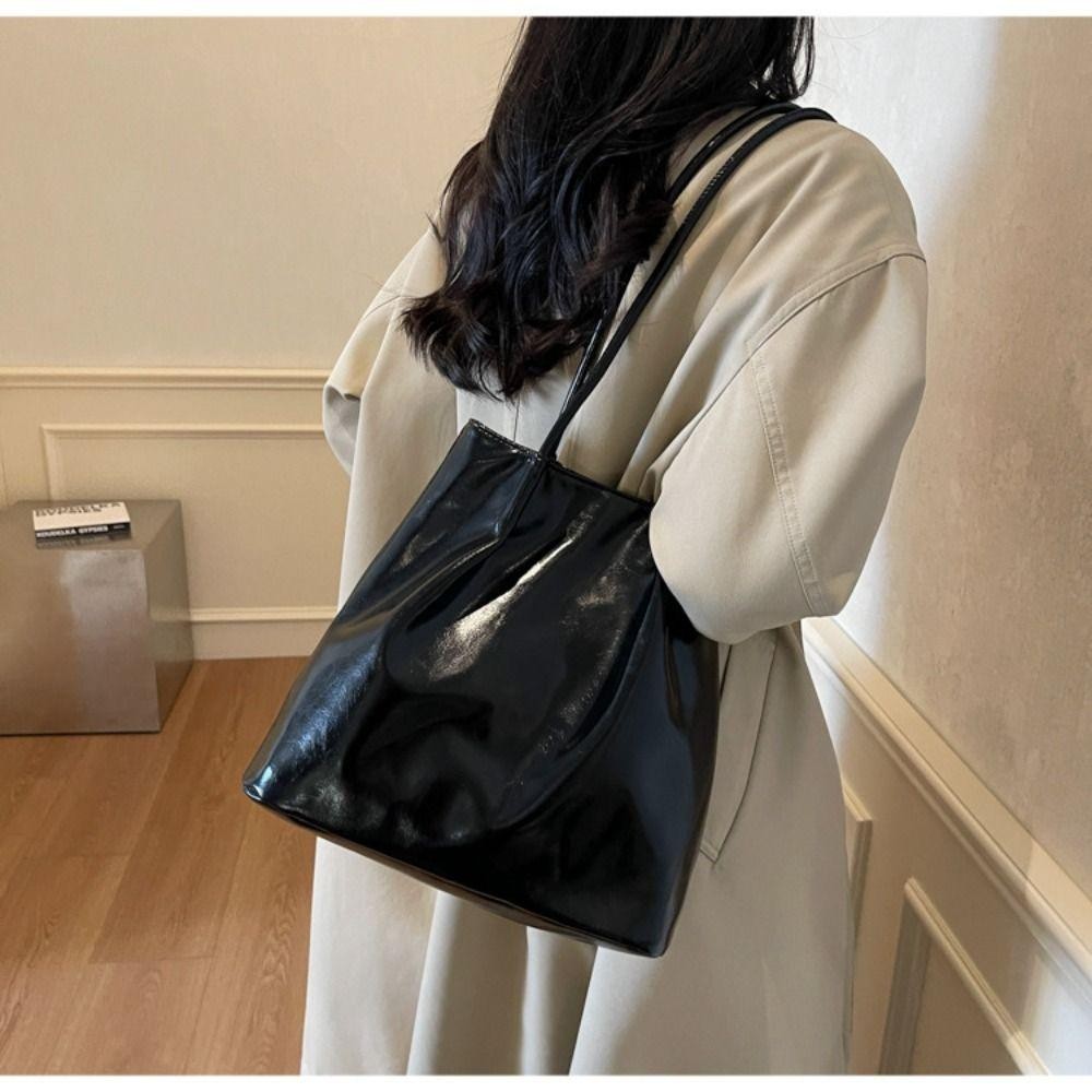 MUNDAUN ถุงสะพายเอวิธีการช้อปpingและใช้งานประจำวันสำหรับผู้หญิง ทำจากหนังPU สีเดียว ความจุขนาดใหญ่ - รูปที่ 2