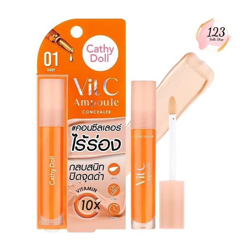 Cathy Doll Vit C Ampoule Concealer วิตซีแอมพูล คอนซีลเลอร์ 4.1g. ✨