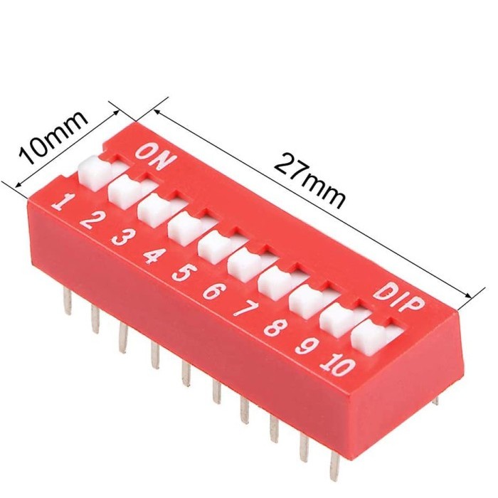 DS-10 Dip Switch 2.54mm 10P 10channel DIL Switch