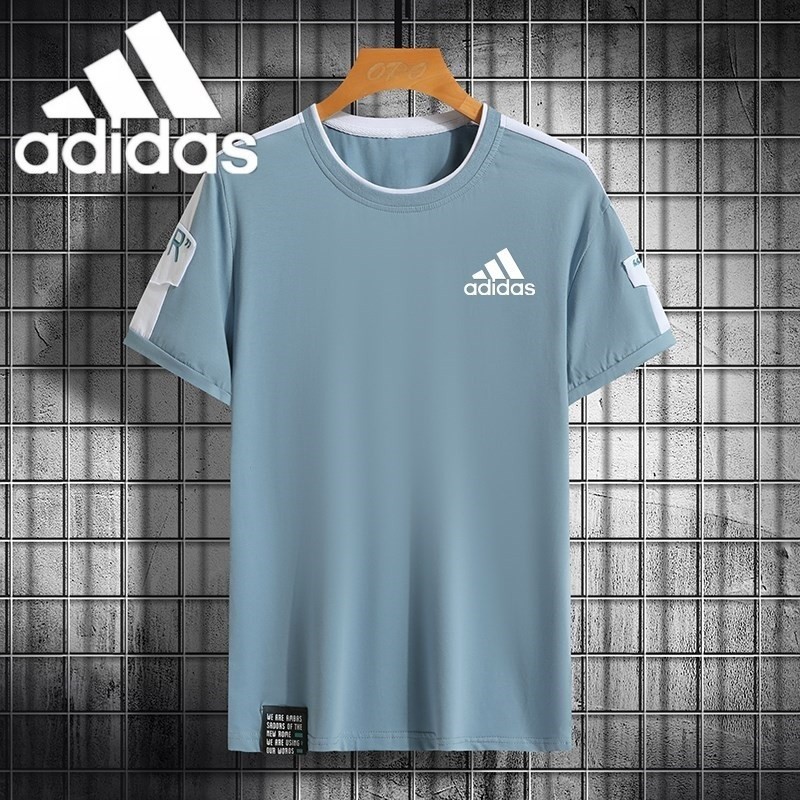 เรียบง่าย กีฬา เสื้อยืดแห้งเร็วสําหรับผู้ชาย คอกลมธรรมดา เกาหลี เสื้อยืดแขนสั้นสําหรับผู้ชาย ท็อปส์ซู เสื้อผ้า ไม่จํากัดเพศ #DK-2115-AD