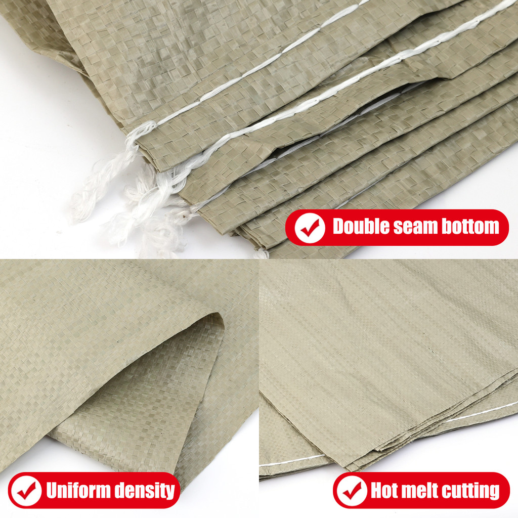 ถุงทรายเปล่าสําหรับงานหนัก-ถุงผ้าทอพลาสติกแบบใช้ซ้ําได้-ถุงจัดส่งทอสําหรับโลจิสติกส์ - รูปที่ 4