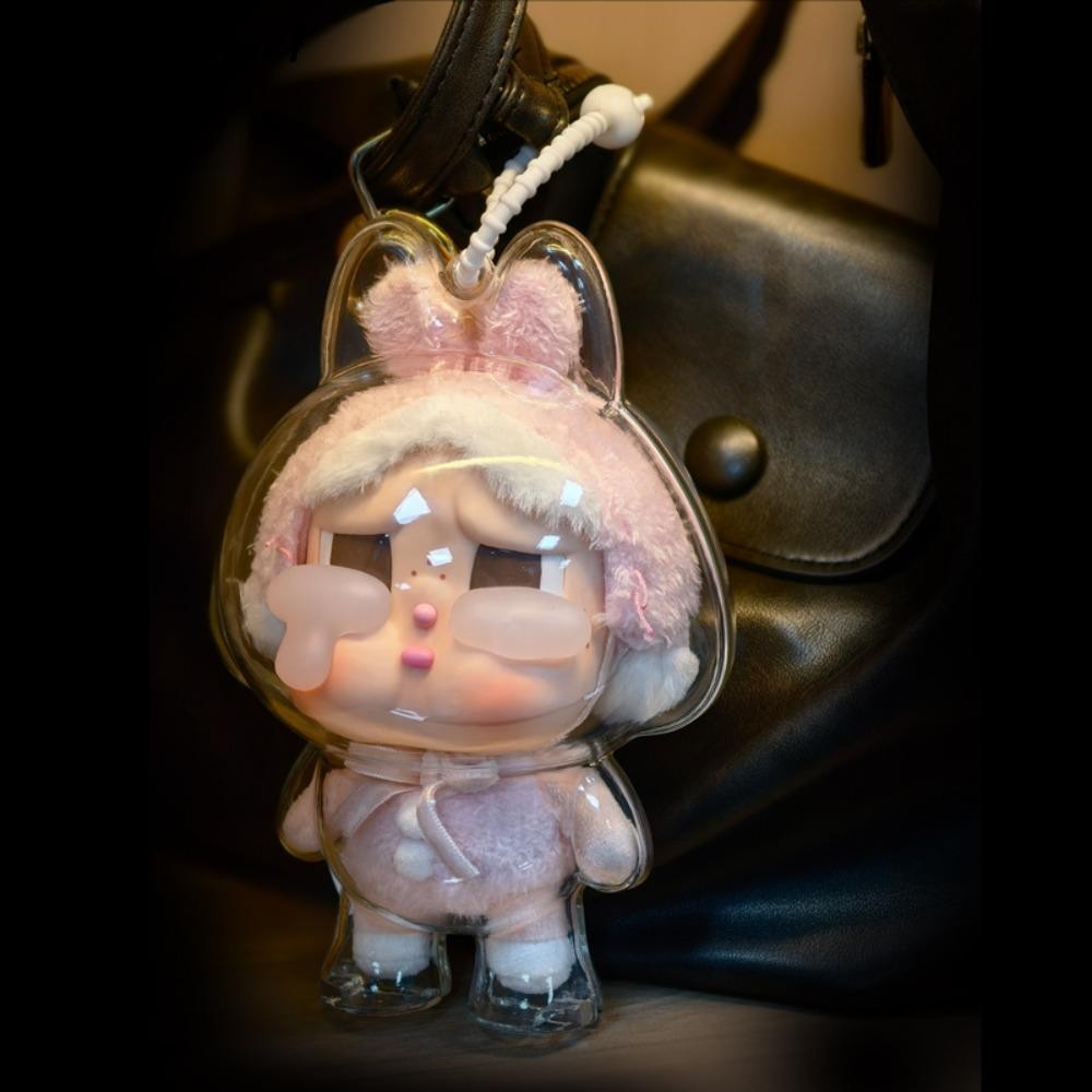 Urbanchic Crybaby เกราะป้องกัน, กันน้ํา Anti-lost Tear Factory Series ตุ๊กตาเก็บกระเป๋า, น่ารักซิลิโคนเชือก Peadant ที่ถอดออกได้ฝาครอบกันฝุ่นโปร่งใสเด็ก