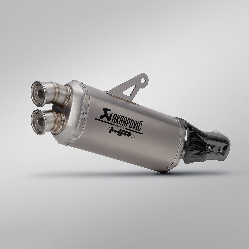 รถจักรยานยนต์ akrapovic HP ท่อไอเสียดัดแปลงท่อหางพร้อมฝาครอบคาร์บอน AK Muffler Connect สําหรับ YAMAH