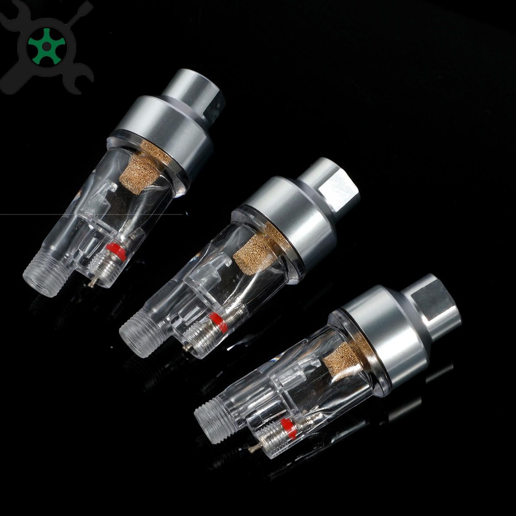 3 ชิ้น Airbrush Water Separator Airbrush Air Filter 1/8 นิ้วสําหรับ Iwata สําหรับ Devilbiss สําหรับ 