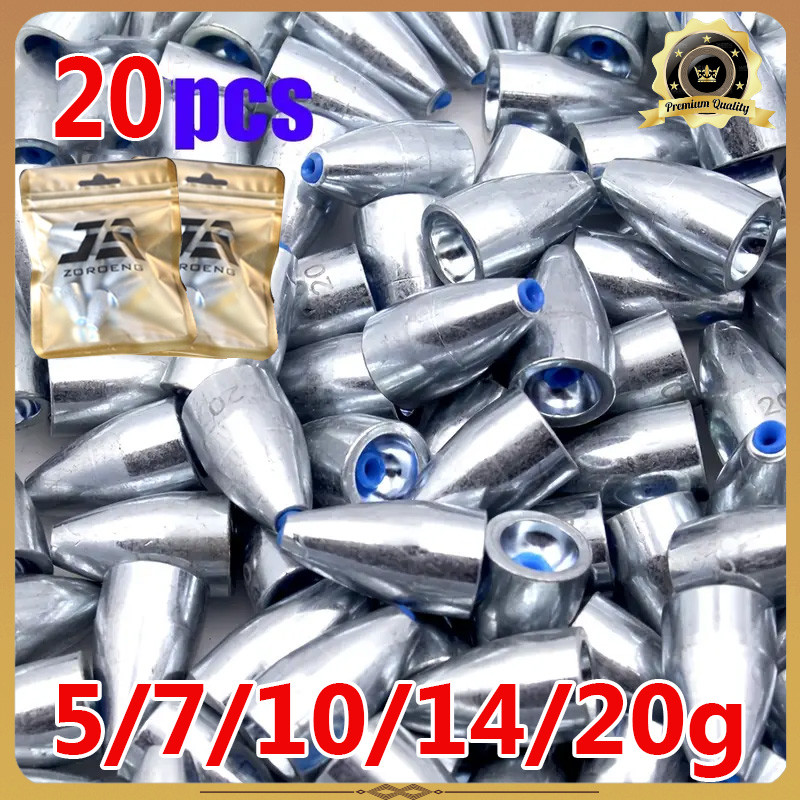 ZHAORONG [20 ชิ้น] น้ำหนักลูกบิดสแตนเลสคาร์บอน, ตัวเลือกที่ทนทานกว่าโวลแฟน, สำหรับอุปกรณ์เล่น Texas & Carolina Rig
