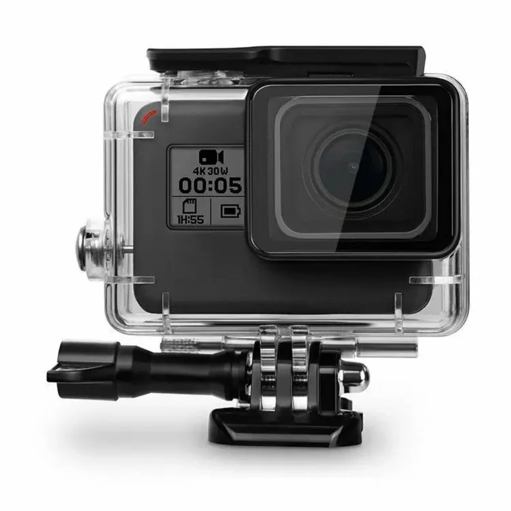 40M กันน้ําใต้น้ําดําน้ํากรณีป้องกันสําหรับ GoPro Hero 5 6 7 สีดํา Action Gopro อุปกรณ์เสริมกล้องอุป
