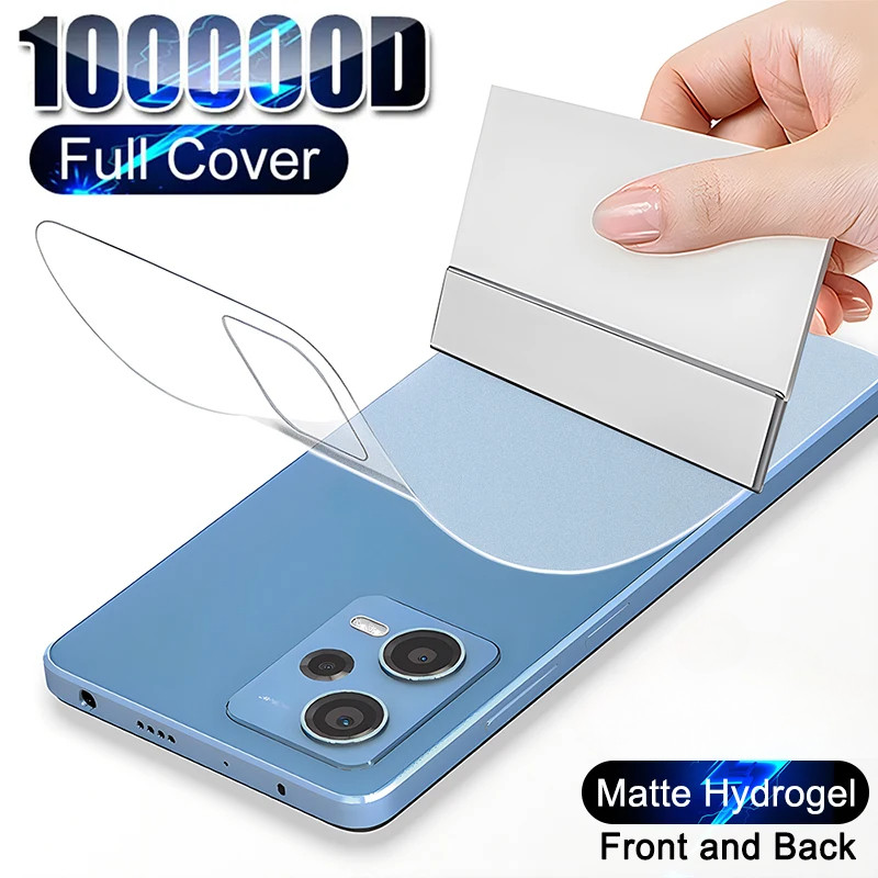 1 ชุด 2 ใน 1 ด้านหน้าและด้านหลัง Matte Frosted Soft Hydrogel ฟิล์มสําหรับ OPPO F21 F21s R17 K9 Pro K