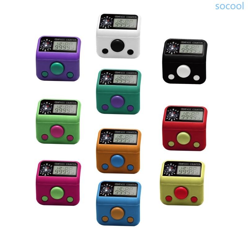 Soc* Tally Finger Counters 5 Digital Finger Counter Electronic Digital Hand Tally