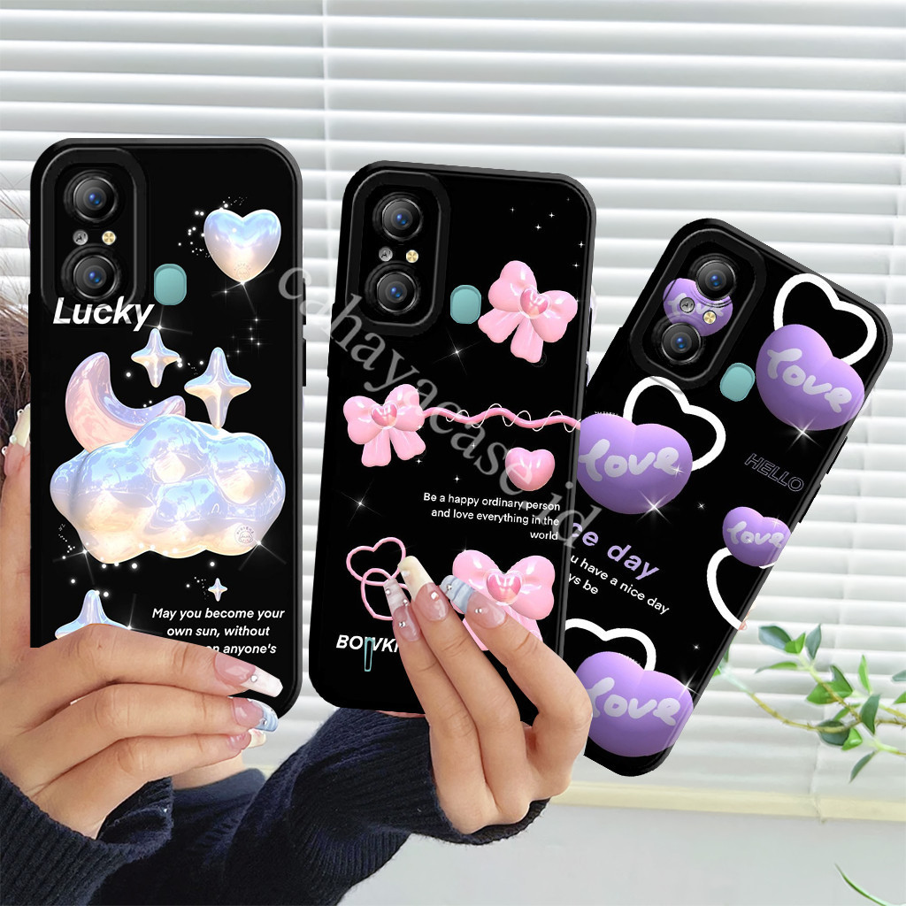 Itel A49 A58 / A58 Pro Silicone - P1ta & L0ve Motif - เคสแบบยืดหยุ่น - ป้องกัน