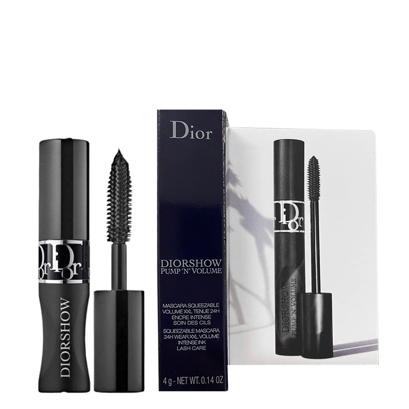 Dior Diorshow 24H Wear Buildable Volume Mascara 4ml # 090 Black (With Box) มาสคาร่า ที่ช่วยล็อคขนตางอนเด้ง ตาไม่แพนด้า