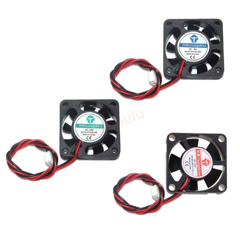 Xhl สําหรับ DC 5V 12V 24V คอมพิวเตอร์ CPU Cooler Mini 4010 พัดลมระบายความร้อน 40x40x10 มม.พัดลมดูดอากาศขนาดเล็กสําหรับ Ender 3 CR-10 3D Printe