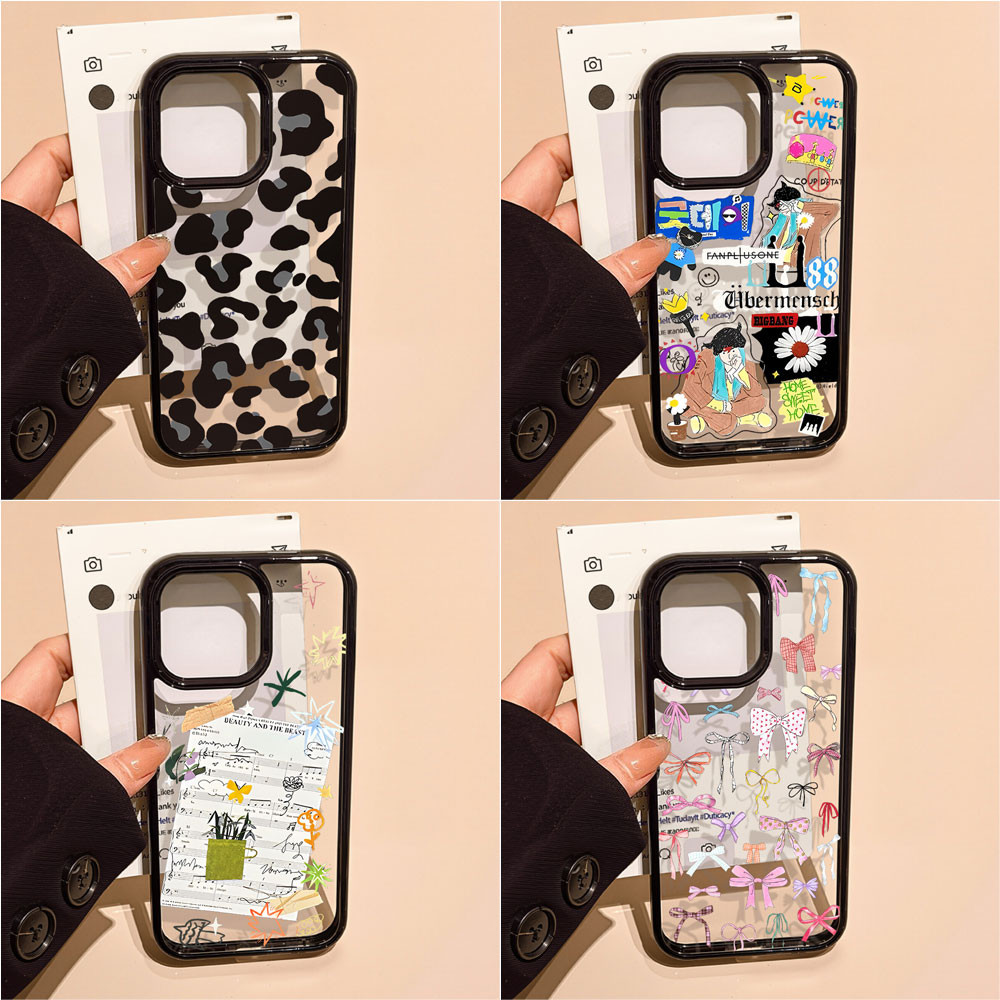 Acrylic เคสทรศัพท์ For iPhone 11 13 เคสไอโฟน 16 Pro Max 15 14 12 16promax 15promax 13promax 14promax เคสโทรศัพท์มือถือ ราคา ถูกที่สุด ดีลบีเคเค