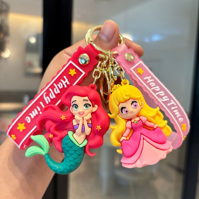 GANTUNGAN JOY KC15 - พวงกุญแจ Disney Princes / พวงกุญแจของที่ระลึกพร้อมตัวอักษรน่ารักสําหรับรถยนต์ ก