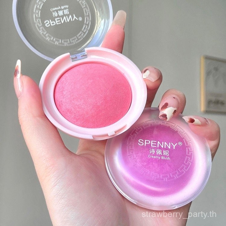 Spenny Floral Tint สีส้มสีม่วง Matte Blush คอนซีลเลอร์ติดทนนานปลอม No-Makeup Rouge Daily Light แต่งหน้า V4Z9