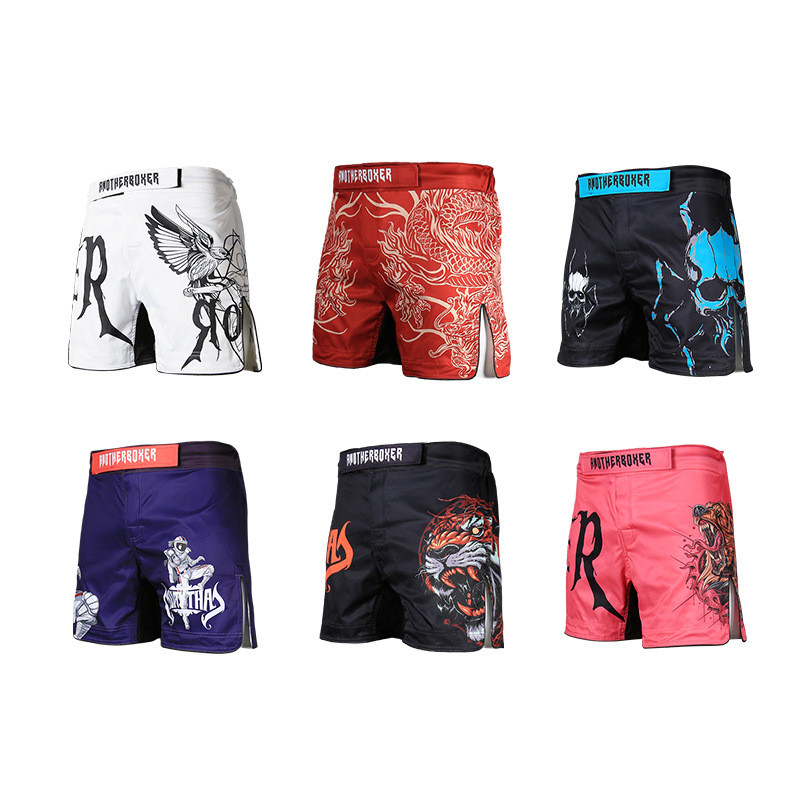 ANOTHERBOXER กางเกงมวยไทย Boxing UFC MMA Training Shorts สำหรับฝึกจริง Muay Thai Shorts