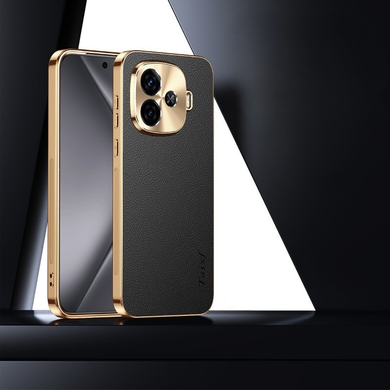 หนังชุบกันกระแทกสําหรับ IQOO 13 12 12Pro เนื้อลิ้นจี่รูปแบบสําหรับ IQOO Z9 Turbo NEO 10 9 8 Pro 7 SE กันชน