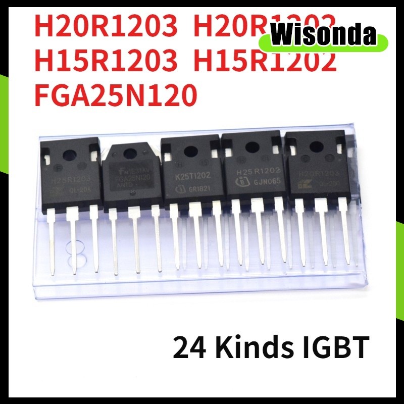 1 ชิ้น Original MOS H20R1203 H15R1203 H20R1202 H15R1202 FGA25N120 IGBT สําหรับเตาแม่เหล็กไฟฟ้าเตาอบส