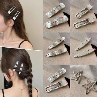 กิ๊บติดผมหลากทรงมาใหม่ลายจุดสีเงิน 1ชิ้น พร้อมส่ง