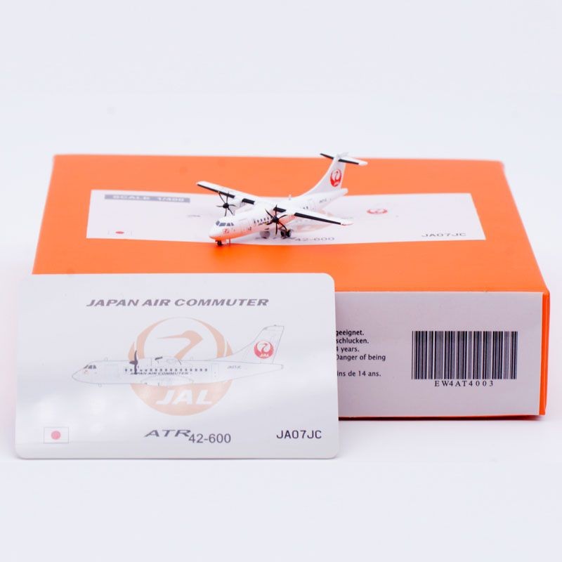 1: 400 JC Wing Alloy Airliner รุ่น Japan Airlines ATR-42-600 JA07JC 5cm