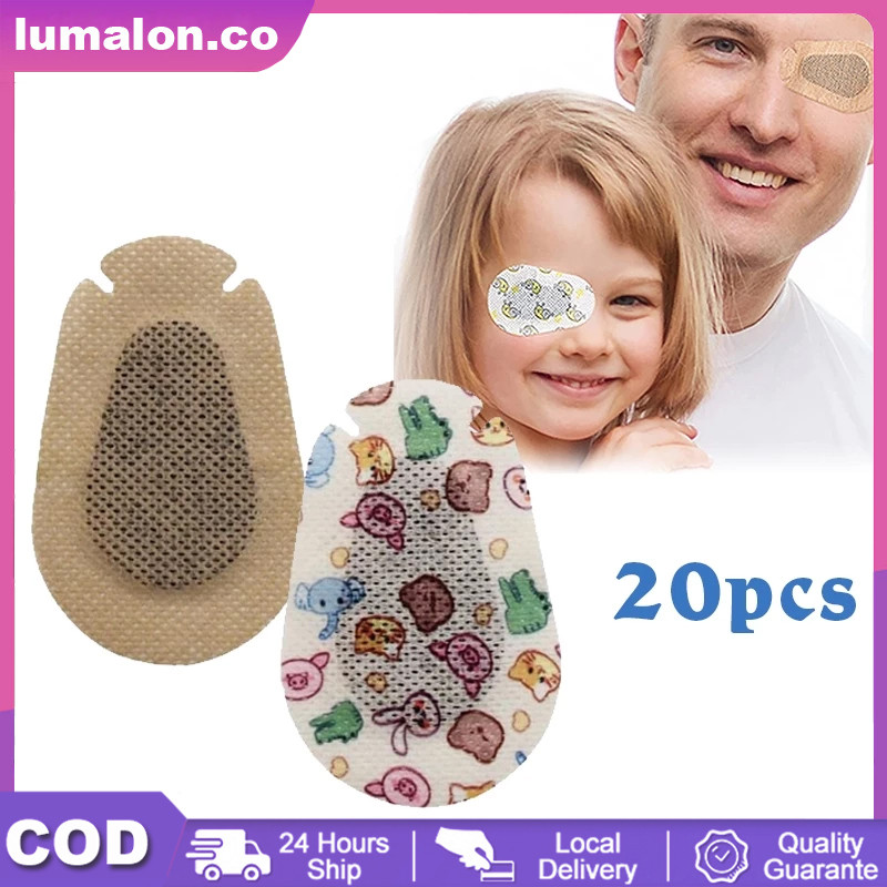 MATA 20 ชิ้น Lazy Eyes Patch เด็ก Lazy Eye Patch Opticlude Orthotic Eye Patch เด็ก Eye Therapy