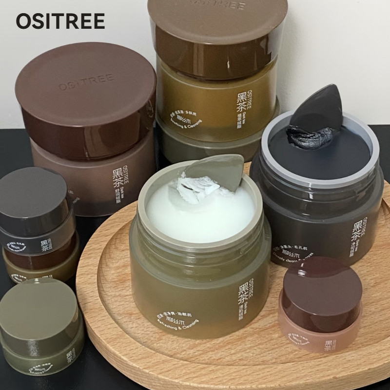 OSITREE Makeup Remover Black Tea Makeup Remover Eyes Lips Face Easy Emulsification Makeup Remover