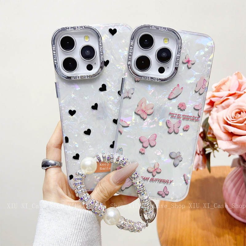 🌷เข้ากันได้กับ ไอโฟน16 ไอโฟน 15 Pro Max iPhone 13 ไอโฟน11 X XS XR กรณีโทรศัพท์น่ารัก เคสไอโฟน13 เคสไ