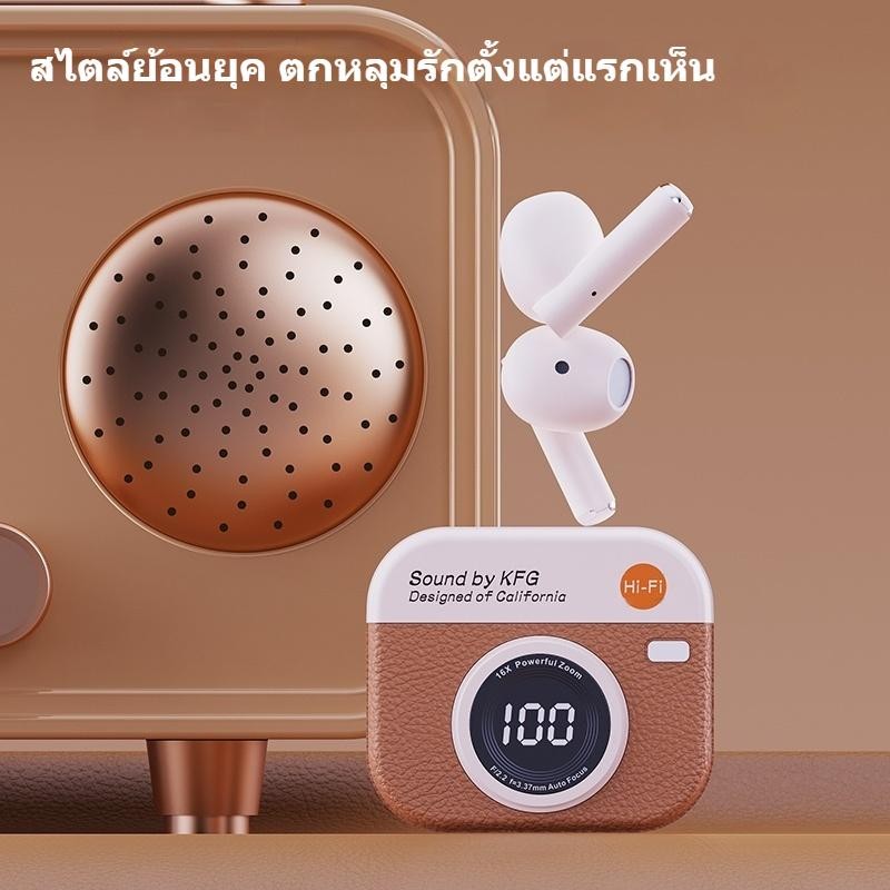 หูฟังบลูทู ธ TWS จริง ในหู หูฟังลดเสียงรบกวน ENC พร้อมหน้าจอ LED แบบควบคุมสัมผัส หูฟังบลูทู ธ รูปที่ 6
