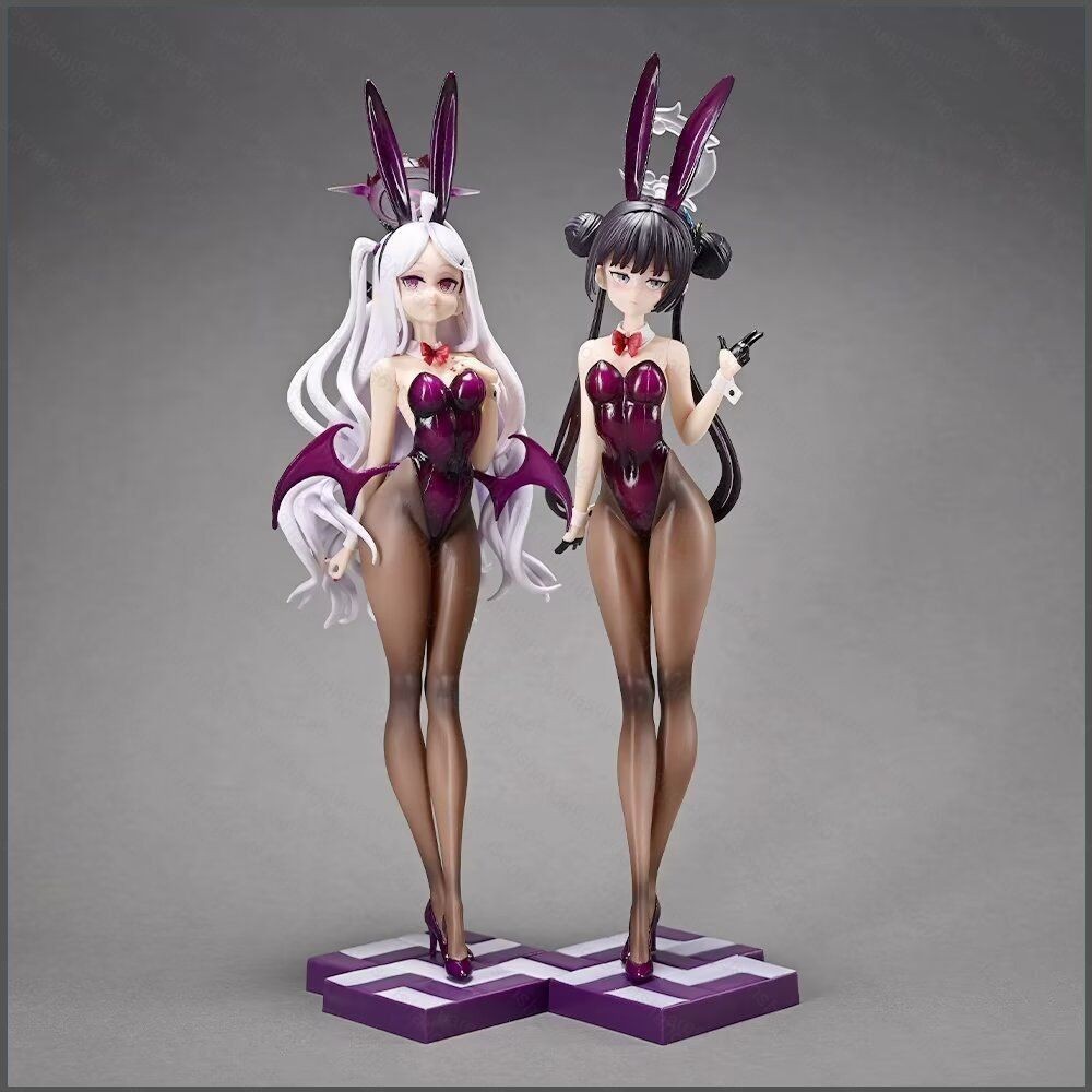 Blue Archive Action Figure สาวกระต่ายแต่งตัว Sorasaki Hina และ Ryuka Kisaki ตุ๊กตาโมเดลของเล่นเครื่อ