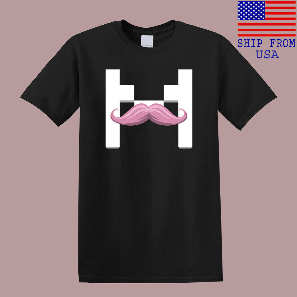 Markiplier Marfstache Youtuber Vlogger เสื้อยืดสีดําผู้ชาย