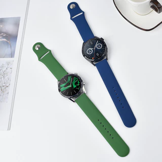 22 มม. 20 มม สายซิลิโคน for Samsung Galaxy Watch FE 7 6 5 4 40 44 มม ยางรัด for Huawei/Xiaomi/Amazfit bip 6/Garmin