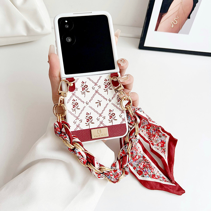 Mixflip Casing Case สําหรับ Xiaomi Mix Flip DIY Luck Flower Pattern Hard กันกระแทกเคสโทรศัพท์มือถือ