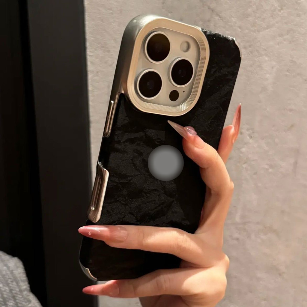 Matte Electroplated Snow Velvet เคสโทรศัพท์นุ่มพร้อมโลโก้สําหรับ IPhone 14 15 11 14 13 12 16 Pro Max กันกระแทกปกหลัง ราคา ถูกที่สุด ดีลบีเคเค รูปภาพหลัก