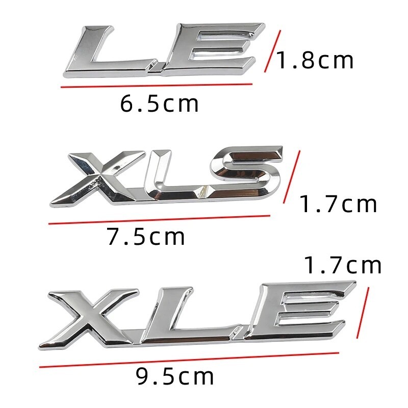Xls เครื่องหมายสําหรับ Toyota XSE สติกเกอร์ XLE รูปที่ 3