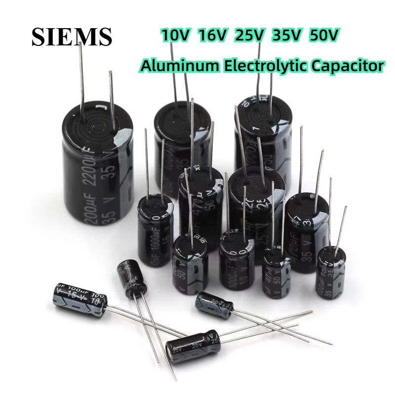 Electrolytic Capacitor 10V 16V 25V 35V 50V 10UF 220UF 100UF 470UF 1000UF 2200UF อลูมิเนียม Electroly
