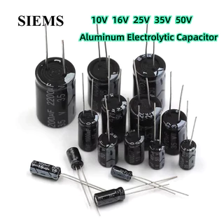 Electrolytic Capacitor 10V 16V 25V 35V 50V 10UF 220UF 100UF 470UF 1000UF 2200UF อลูมิเนียม Electrolytic Capacitor ใหม่