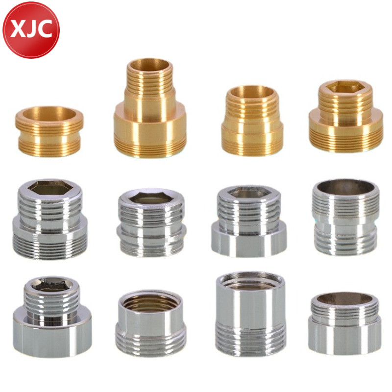 [XJC] ก๊อกน้ําอะแดปเตอร์อุปกรณ์เสริมเครื่องกรองน้ํา ม20/22/24/28 ด้ายด้านนอกด้ายละเอียดถึงเกลียวใน 4 จุดด้ายหยาบทองแดงทั้งหมด