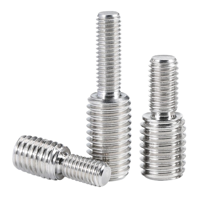 [อย่างรวดเร็ว] 304 อะแดปเตอร์เกลียวสแตนเลสชายกับชาย M3 M4 M5 M6 M8 M10 Double Head Transfer สกรู Bolt