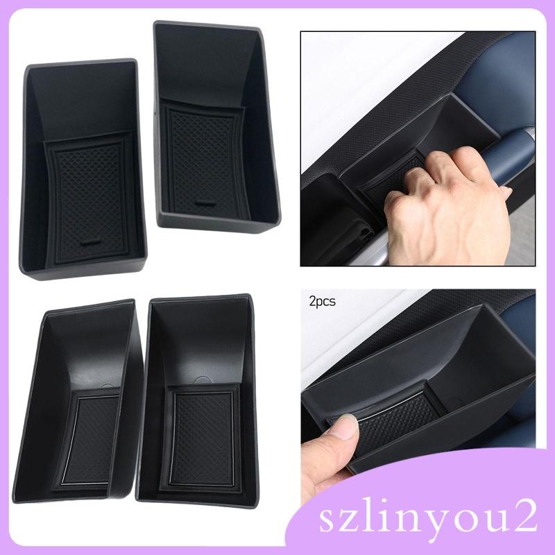 [szlinyou2] รถยนต์ที่เท้าแขนประตูรถกล่องเก็บของ Organizer ABS อุปกรณ์เสริมในรถยนต์พรีเมี่ยมคอนเทนเนอร์ถาดเก็บสําหรับ Byd Yuan Plus