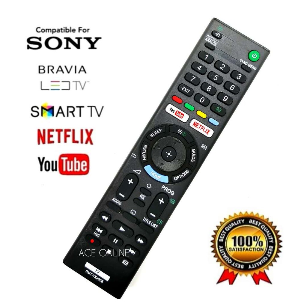 Sony RMT-TX300E สําหรับรีโมทคอนโทรลทีวี LED สําหรับ RMT-TX300P RMT-TX100B/TX200B/TX102D/TX200U/TX100