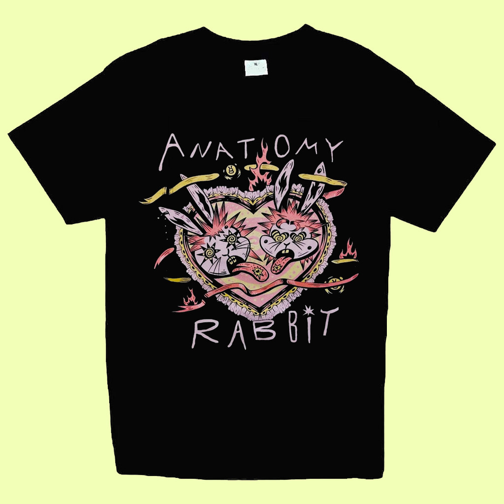 🔥Promotion🔥 Anatomy Rabbit Cat T-shirt 2024 เสื้อยืดวงดนตรีไทย